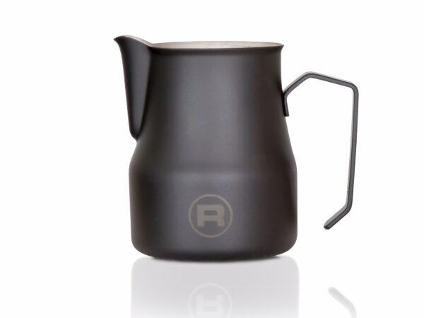 pot de lait noir de côté grand